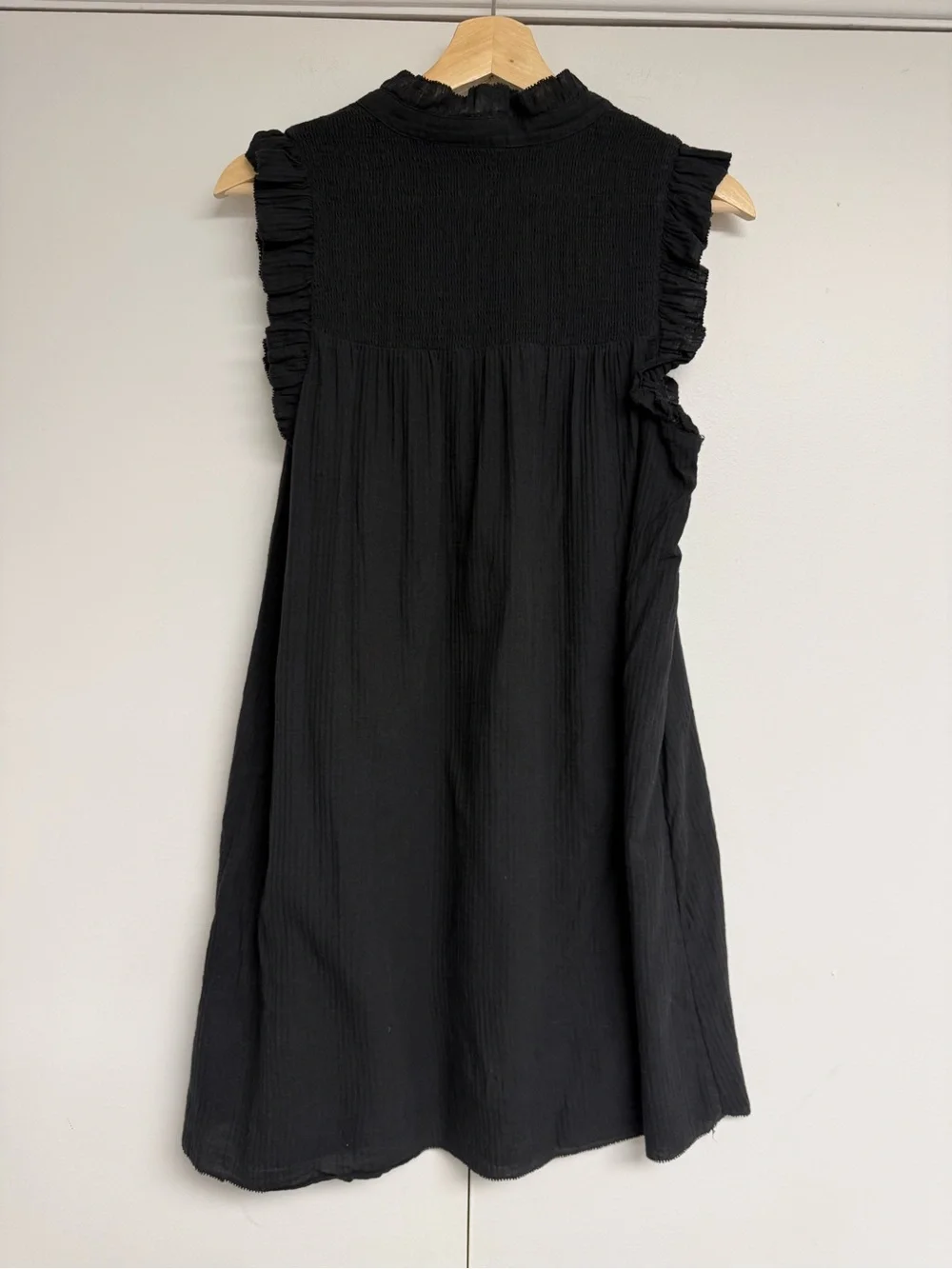 J.Crew Garden Dress in Soft Gauze Black Size Small